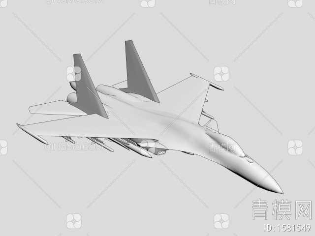 战斗机3D模型下载【ID:1581549】