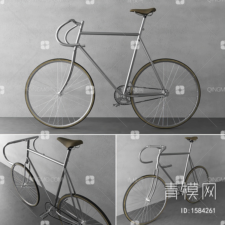 自行车3D模型下载【ID:1584261】