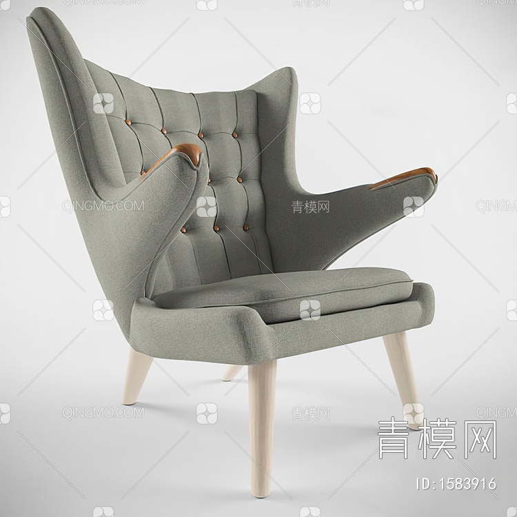 休闲椅3D模型下载【ID:1583916】