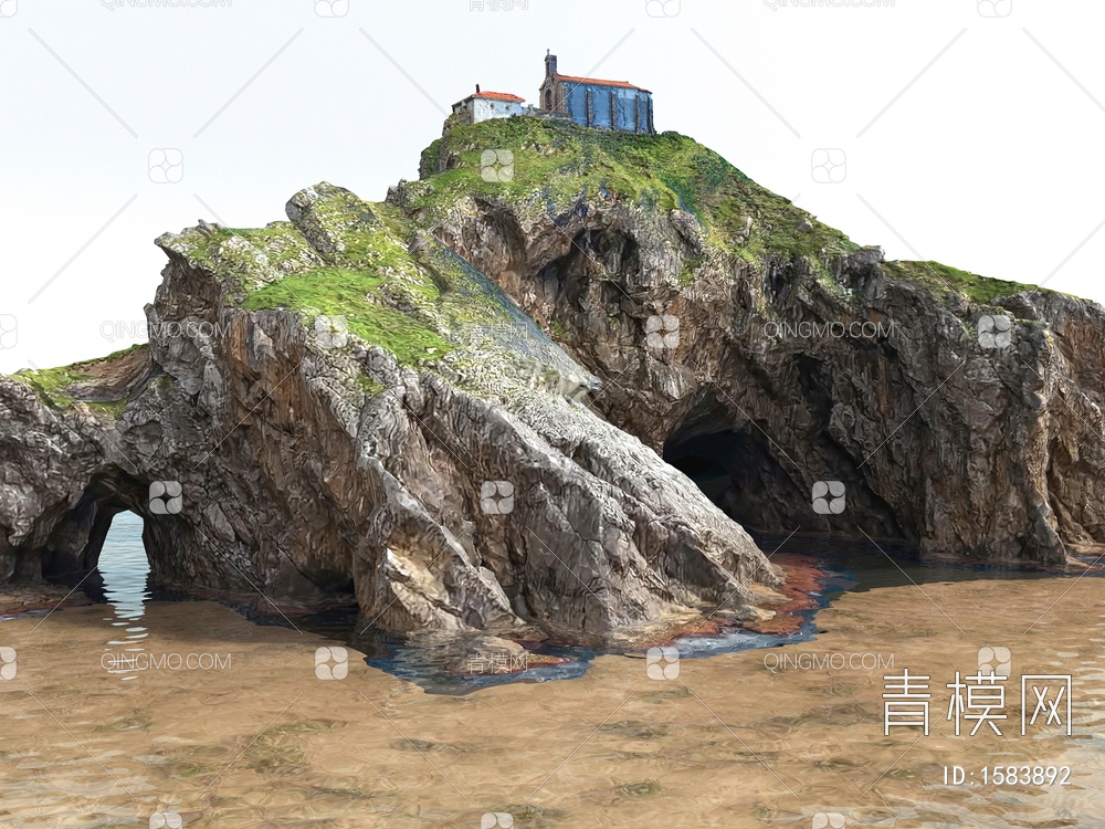 自然景观海岛3D模型下载【ID:1583892】
