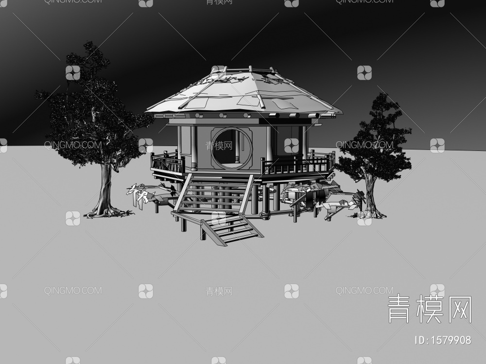 老房子3D模型下载【ID:1579908】