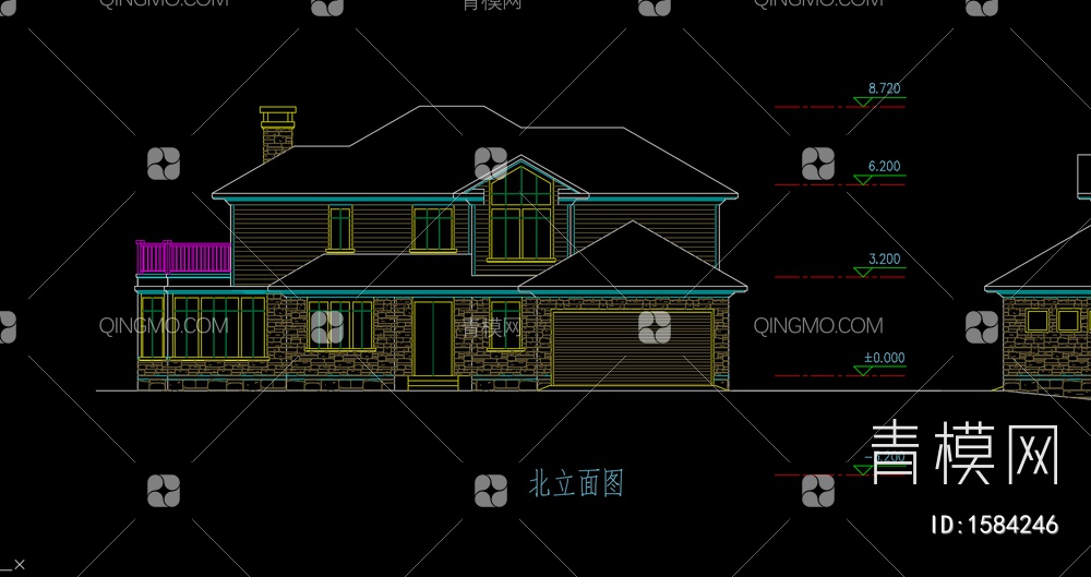别墅方案设计 施工图 概念方案【ID:1584246】