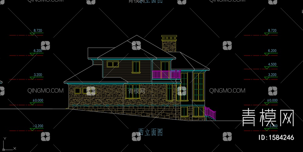 别墅方案设计 施工图 概念方案【ID:1584246】