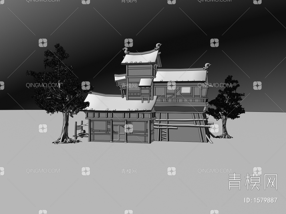 老房子3D模型下载【ID:1579887】