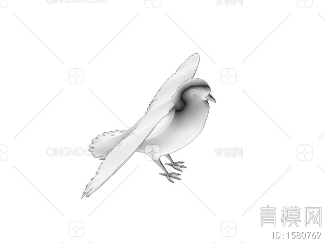飞行动物 鸽子3D模型下载【ID:1580769】