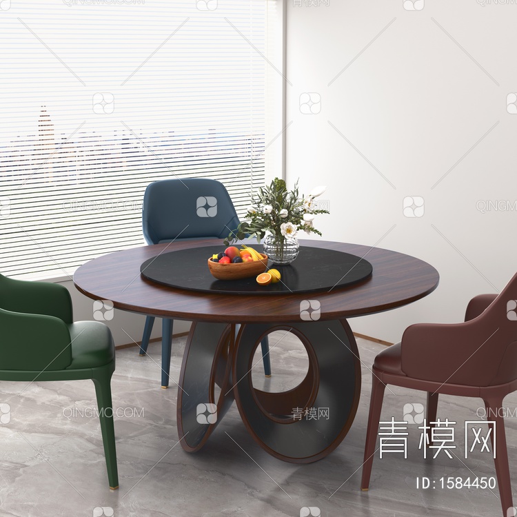 餐桌椅3D模型下载【ID:1584450】
