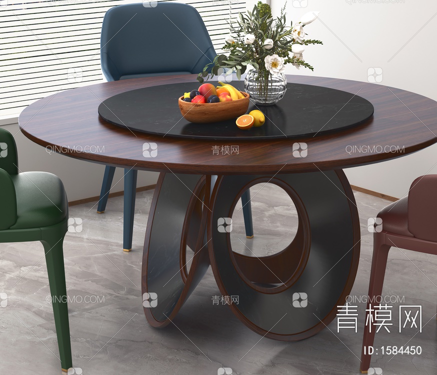 餐桌椅3D模型下载【ID:1584450】
