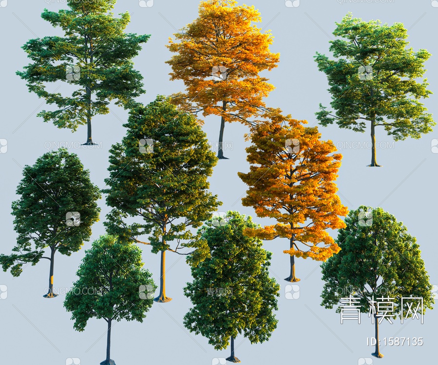 景观树3D模型下载【ID:1587135】