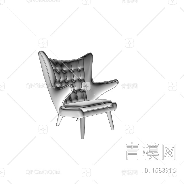 休闲椅3D模型下载【ID:1583916】