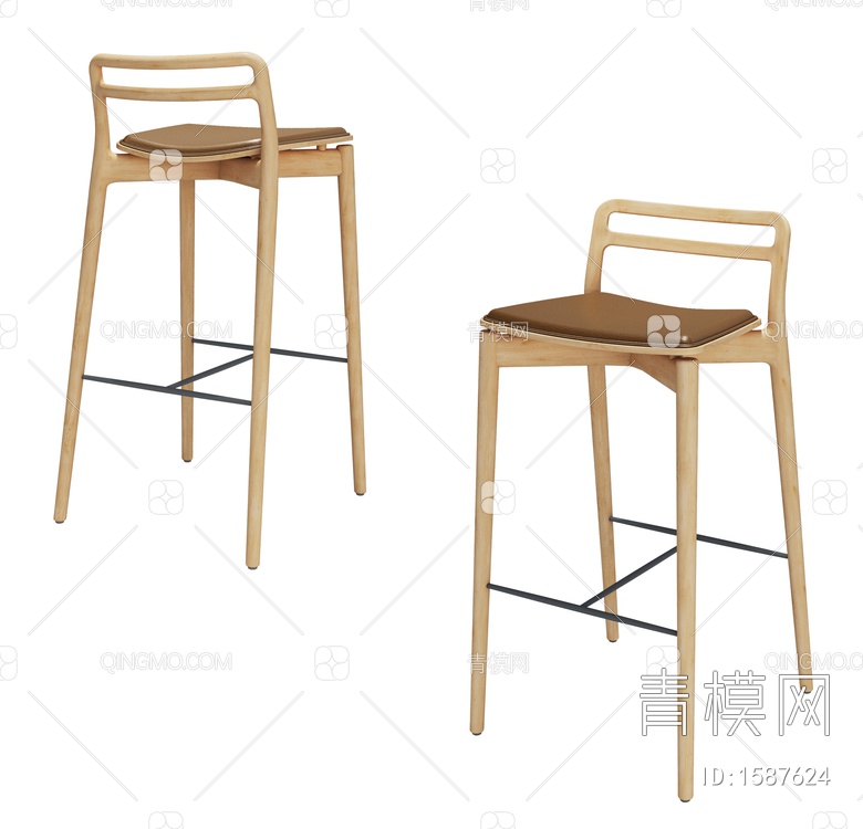 吧椅 吧凳3D模型下载【ID:1587624】