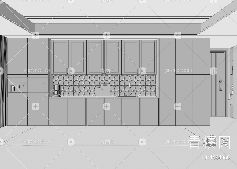 酒柜3D模型下载【ID:1584060】