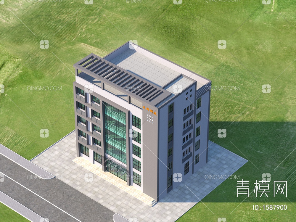 服务办公楼3D模型下载【ID:1587900】