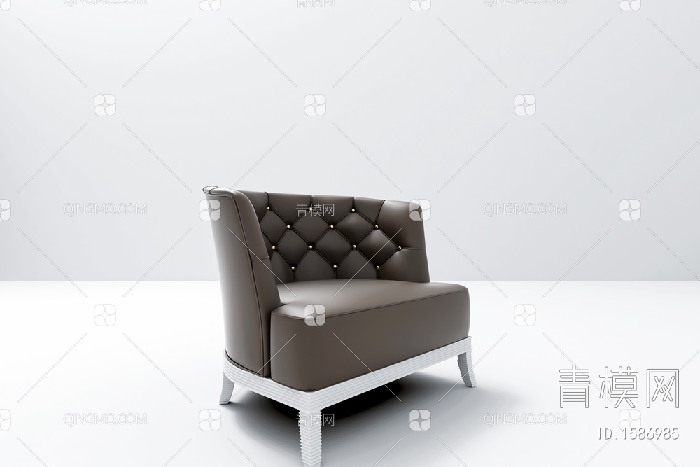 单人沙发3D模型下载【ID:1586985】