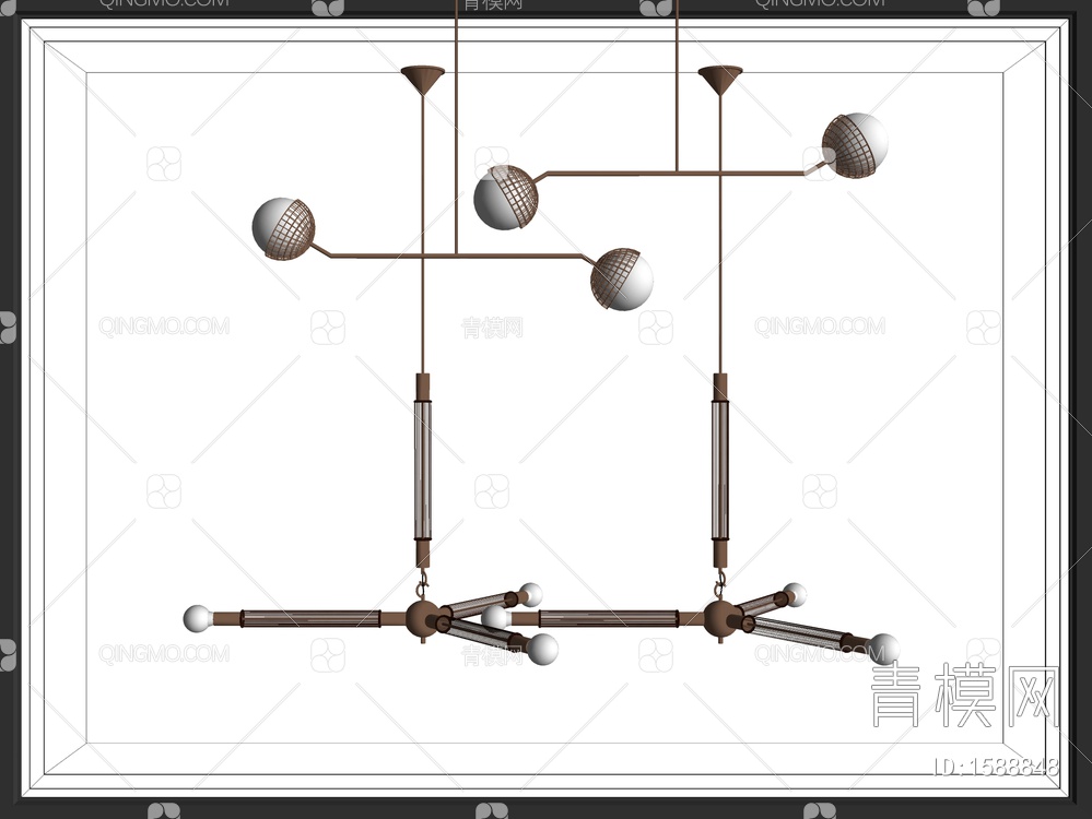 吊灯SU模型下载【ID:1588848】