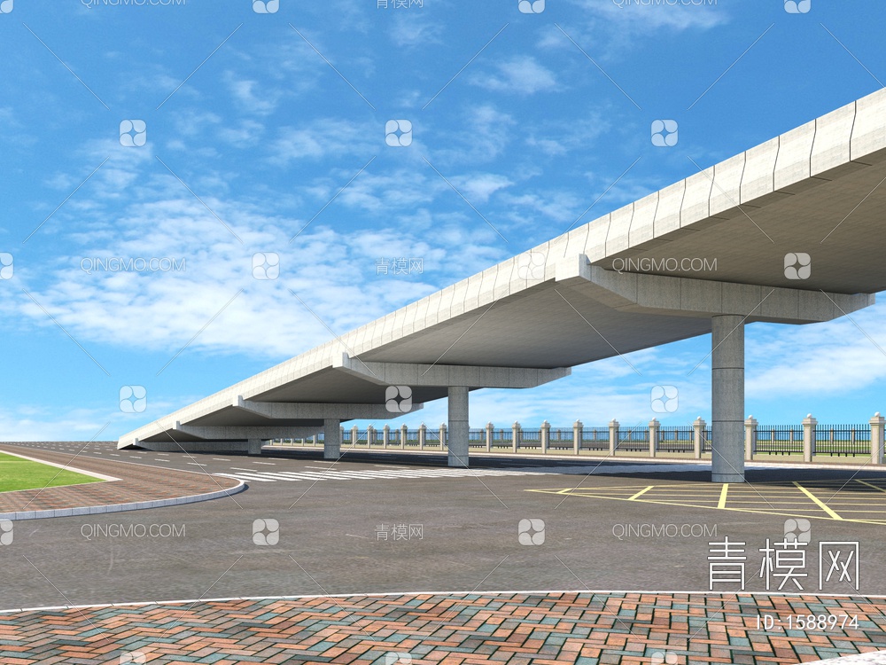 高架桥3D模型下载【ID:1588974】