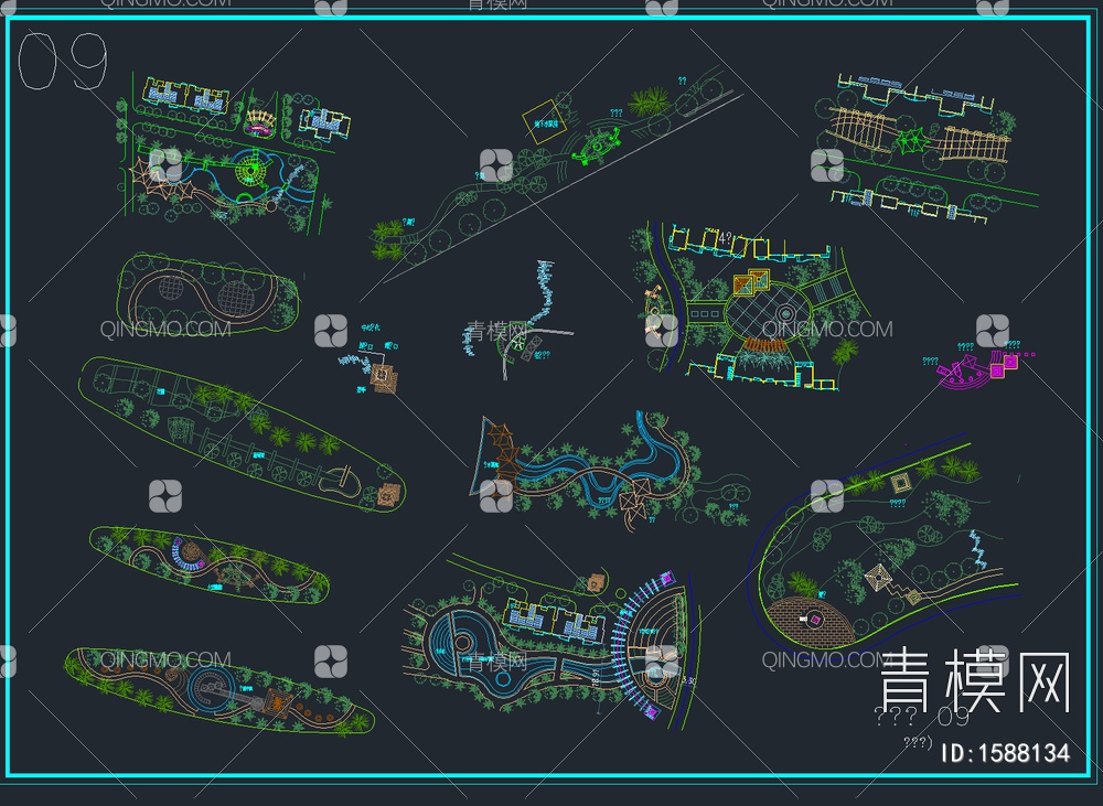 园林景观CAD节点图【ID:1588134】