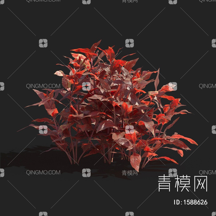 水下植物 红叶3D模型下载【ID:1588626】