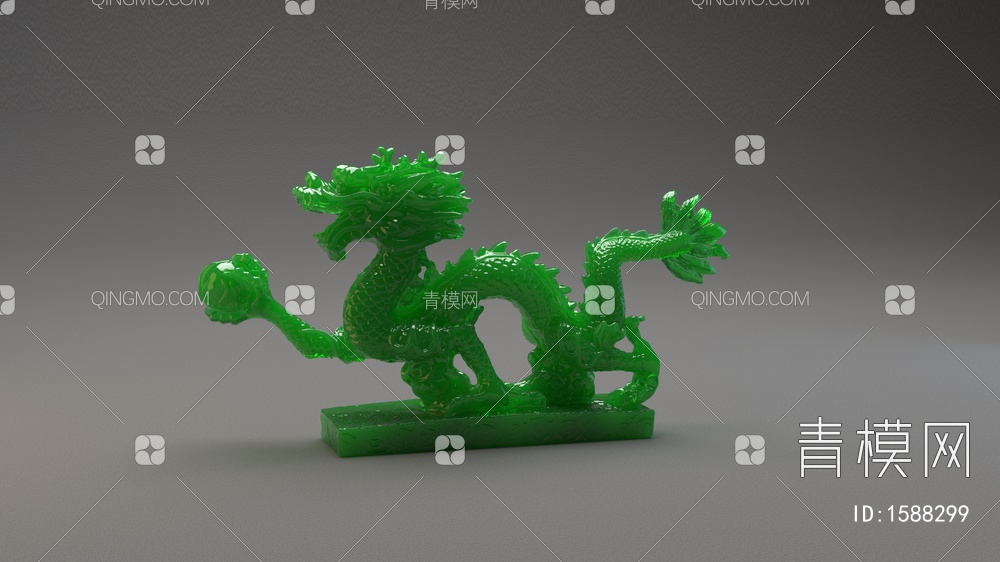 玉雕摆件3D模型下载【ID:1588299】