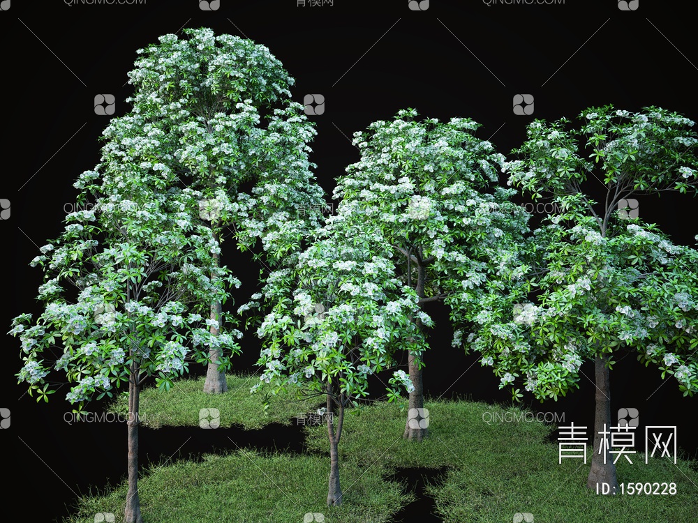 景观树3D模型下载【ID:1590228】