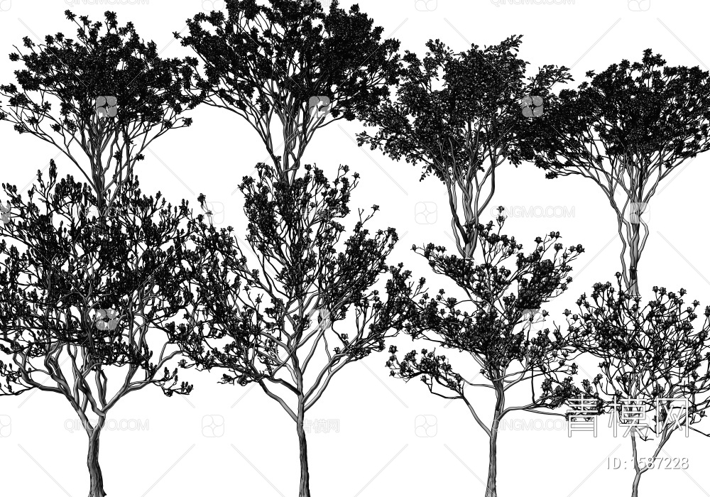 景观树3D模型下载【ID:1587228】