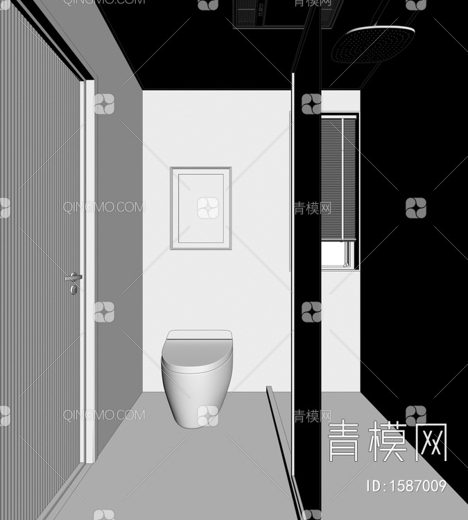 卧室 卫生间3D模型下载【ID:1587009】