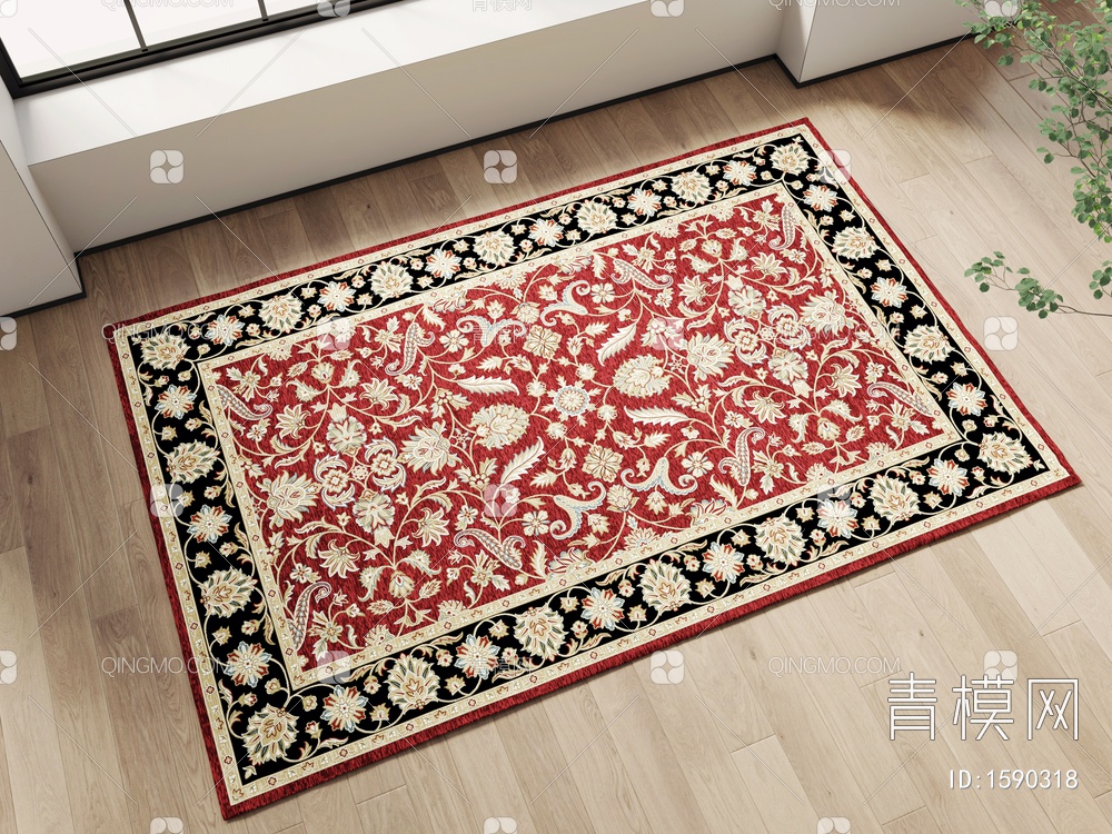 地毯 羊毛地毯 复古地毯3D模型下载【ID:1590318】