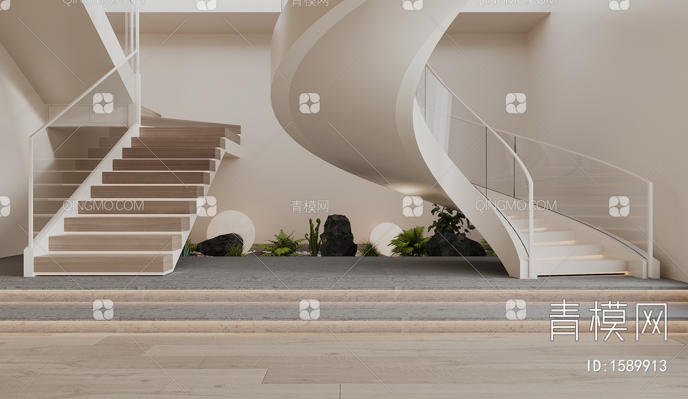 楼梯3D模型下载【ID:1589913】