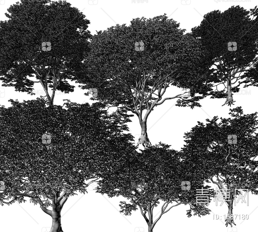 景观树3D模型下载【ID:1587180】