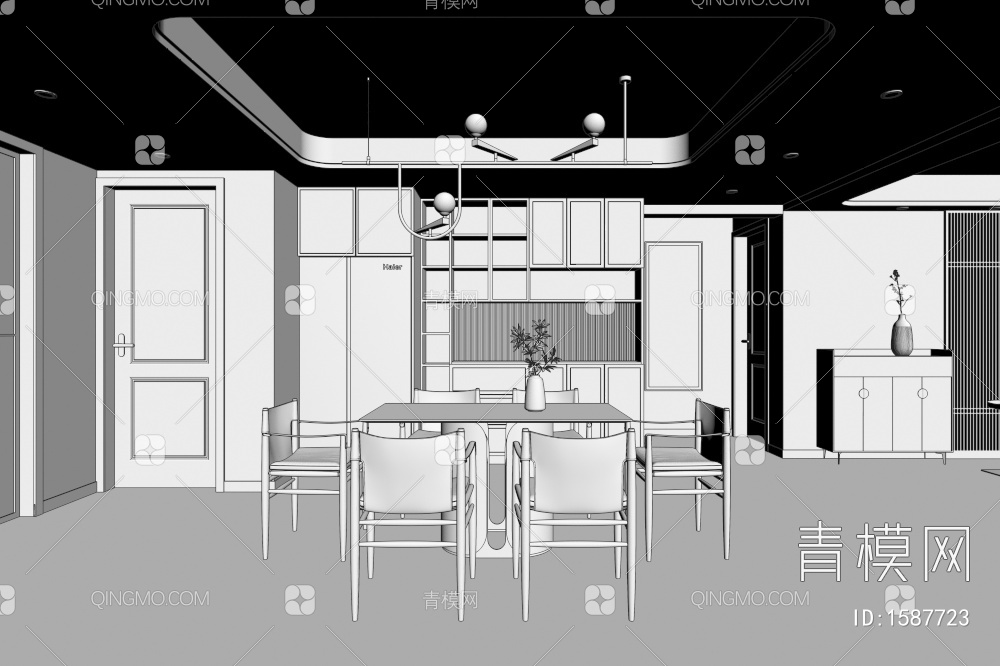 客餐厅3D模型下载【ID:1587723】