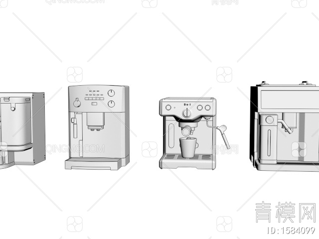 咖啡机3D模型下载【ID:1584099】
