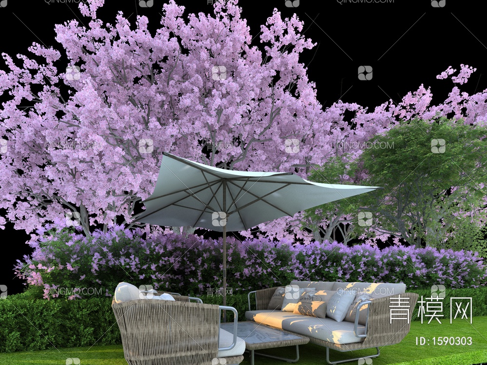 灌木丛3D模型下载【ID:1590303】