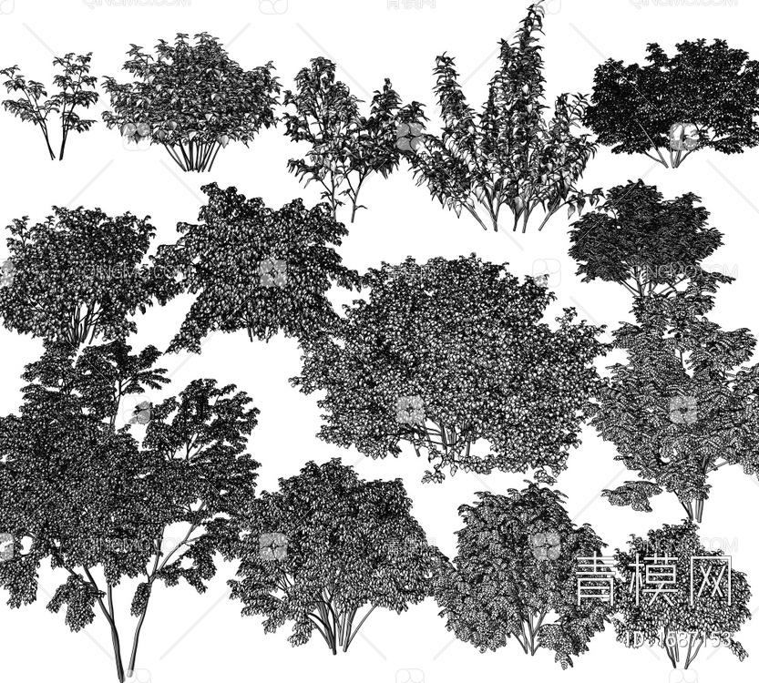 景观树3D模型下载【ID:1587153】