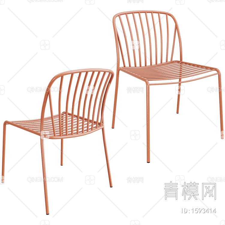 Ada 金属单椅3D模型下载【ID:1593414】