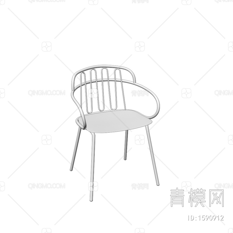 单椅3D模型下载【ID:1590912】