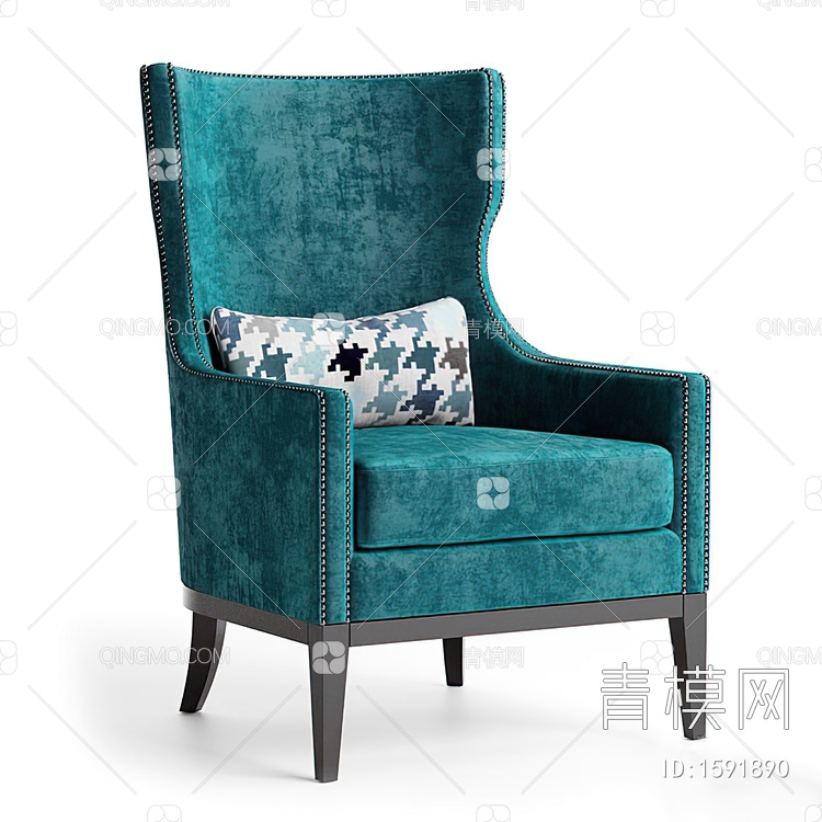 沙发椅3D模型下载【ID:1591890】