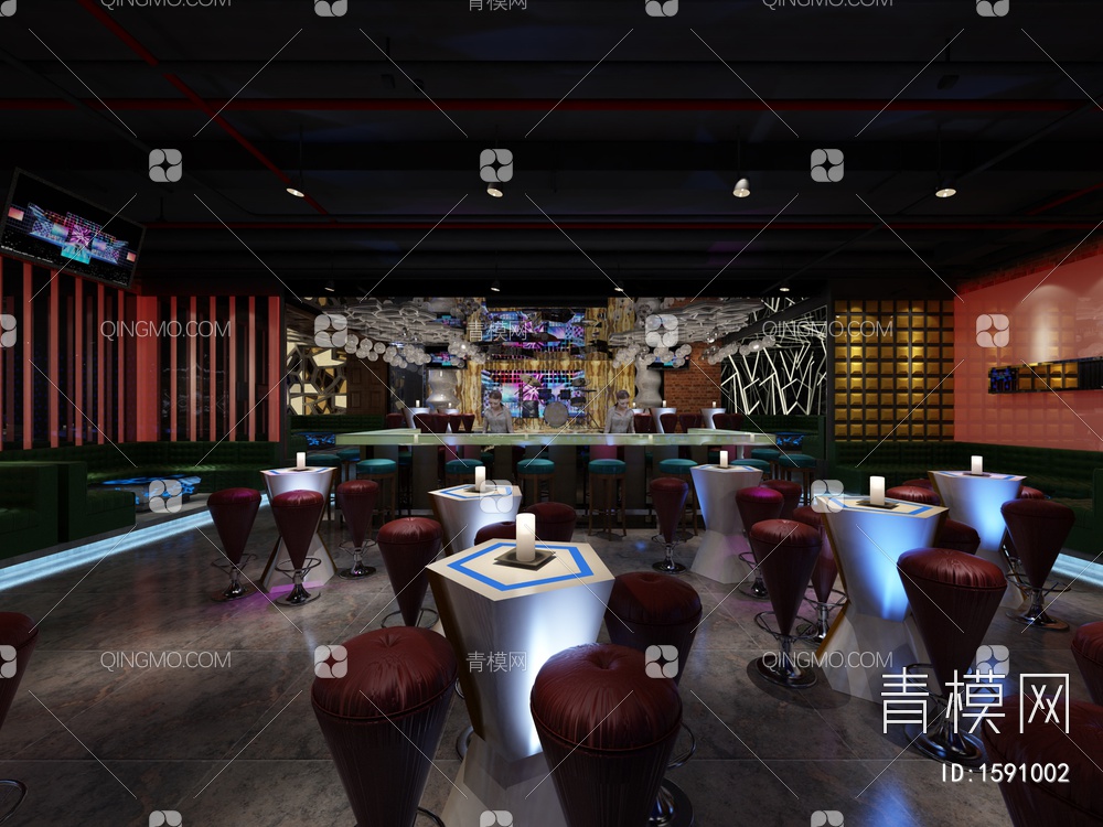 酒吧3D模型下载【ID:1591002】