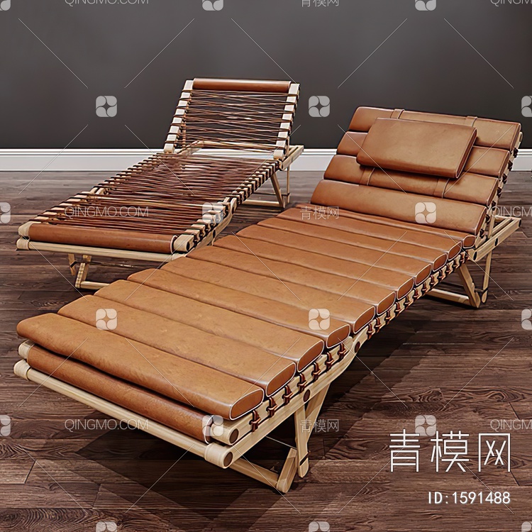 躺椅3D模型下载【ID:1591488】