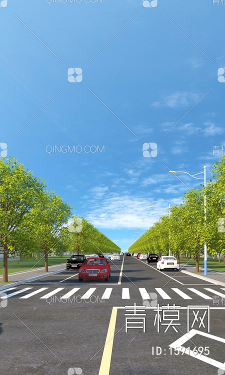 道路3D模型下载【ID:1591695】