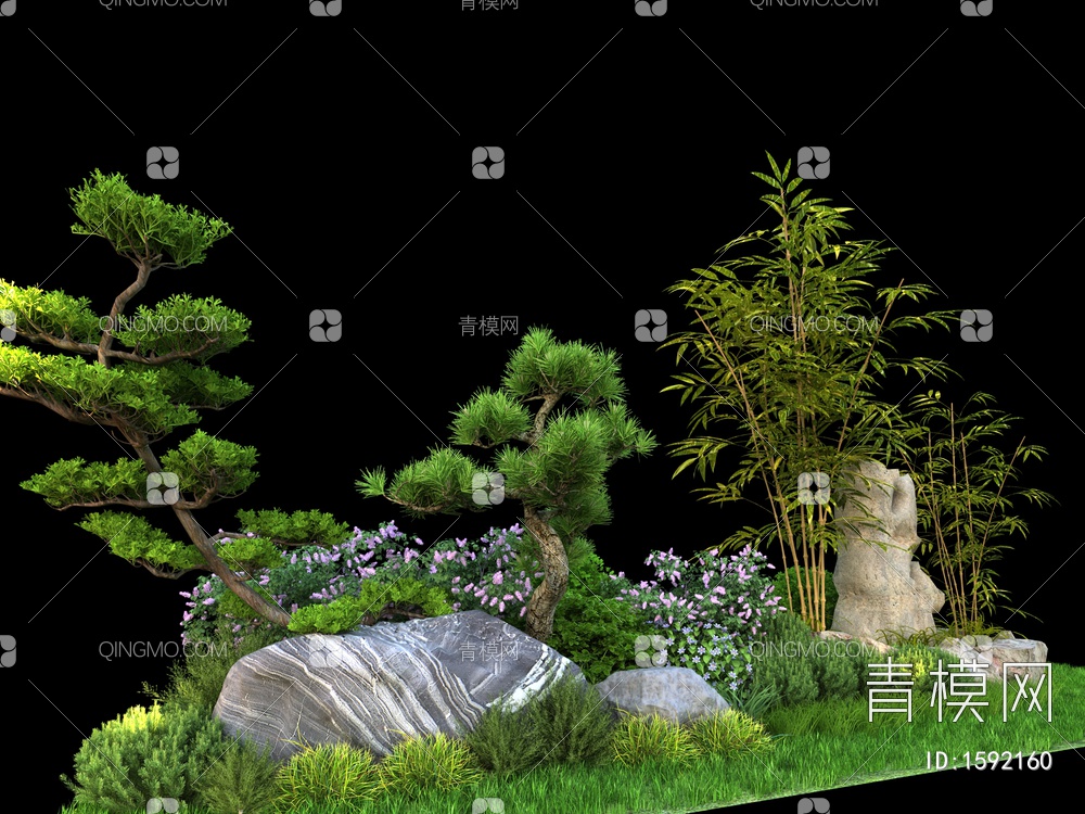 灌木3D模型下载【ID:1592160】