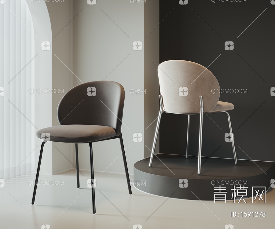 单椅3D模型下载【ID:1591278】