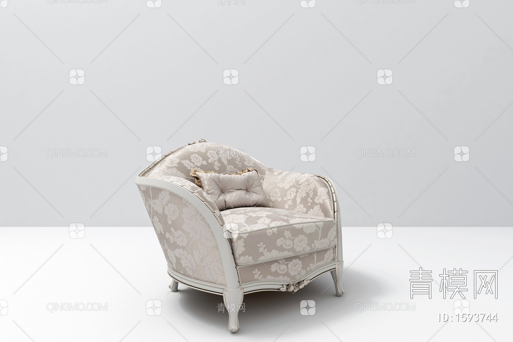 单人沙发3D模型下载【ID:1593744】
