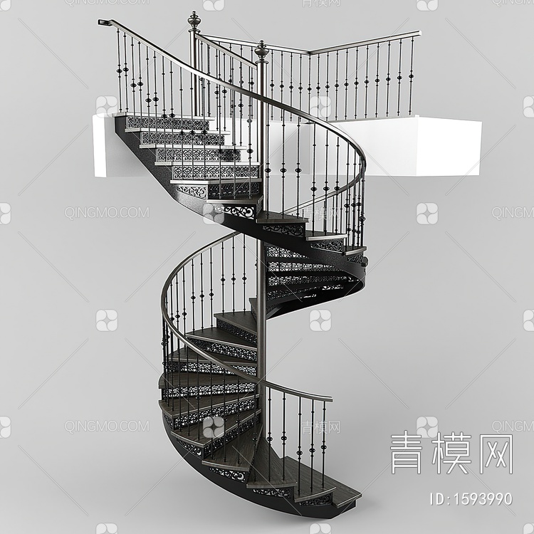 楼梯3D模型下载【ID:1593990】