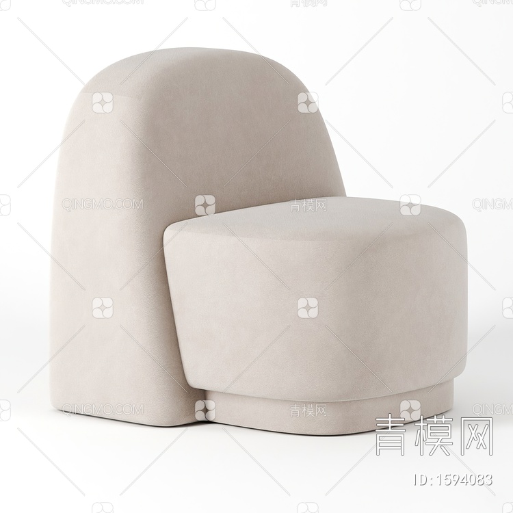 单人沙发3D模型下载【ID:1594083】
