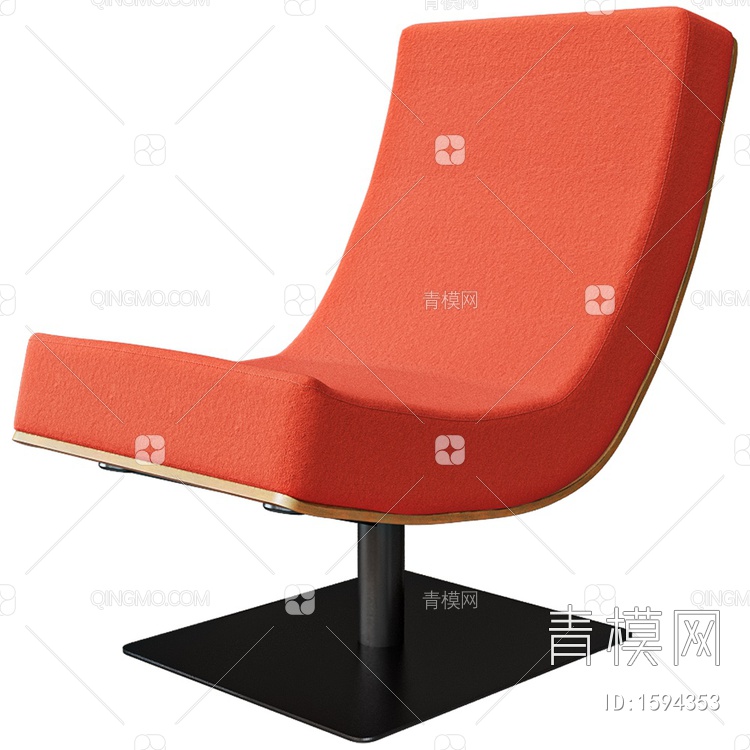 Unita 休闲半躺单椅3D模型下载【ID:1594353】
