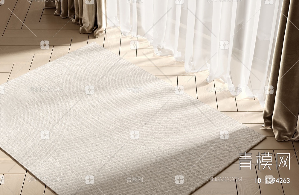 地毯 条纹方毯3D模型下载【ID:1594263】
