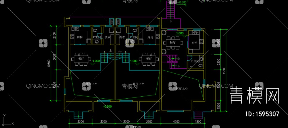 别墅 施工图 概念方案 效果图【ID:1595307】