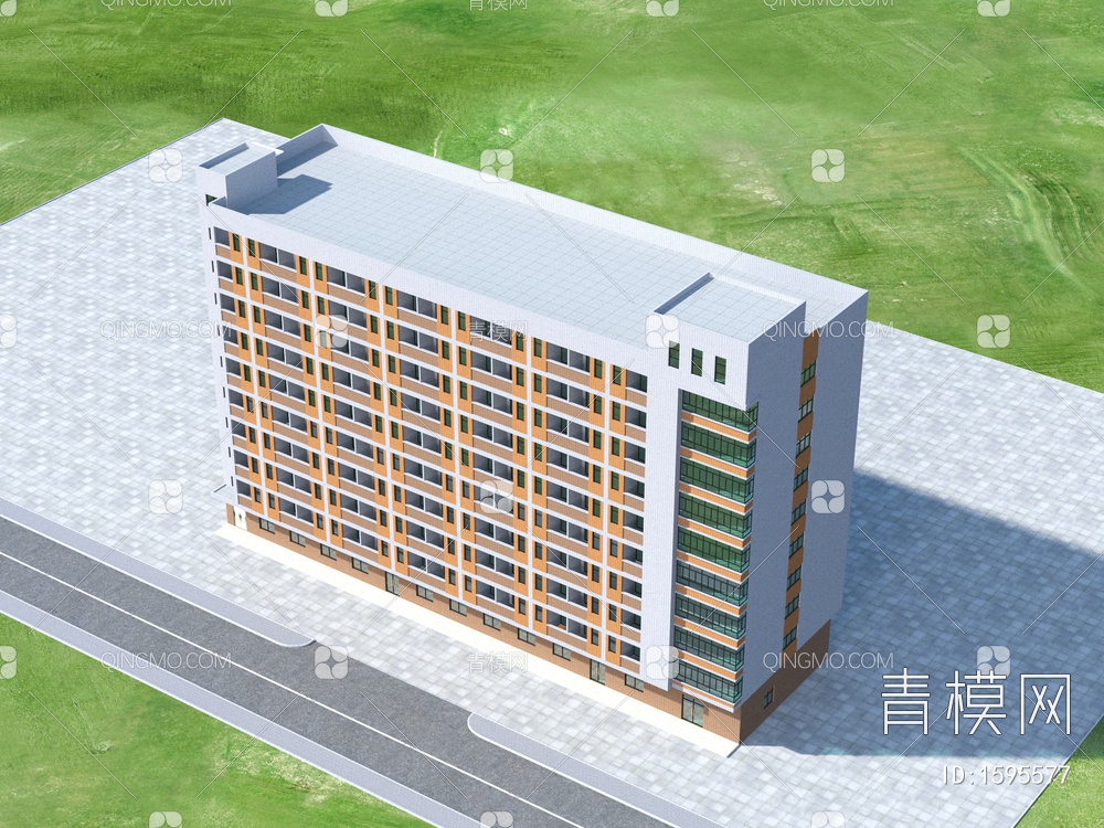 厂区宿舍3D模型下载【ID:1595577】