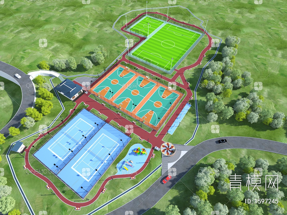 体育公园3D模型下载【ID:1597245】