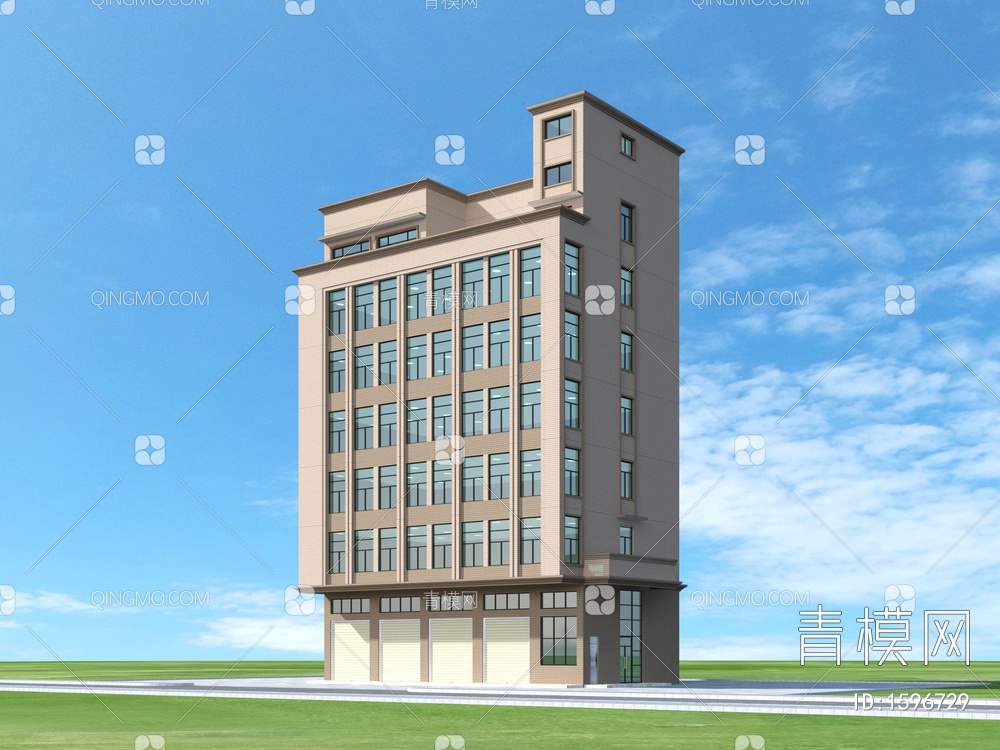 公寓住宅楼3D模型下载【ID:1596729】