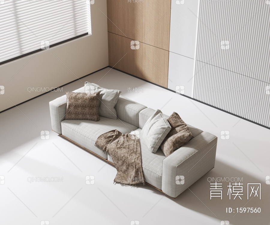 多人沙发3D模型下载【ID:1597560】